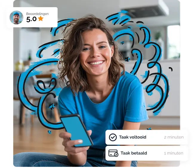 Vrouw met telefoon