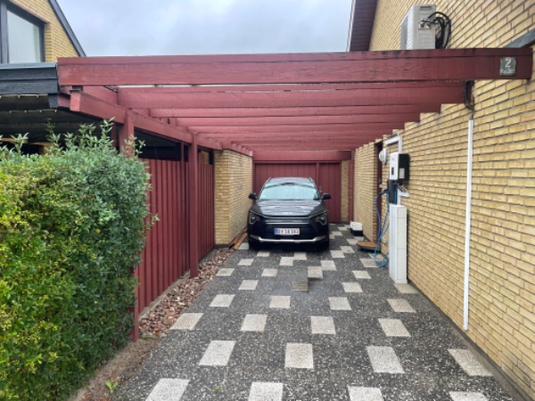 Opsætning af trapetz tag til carport