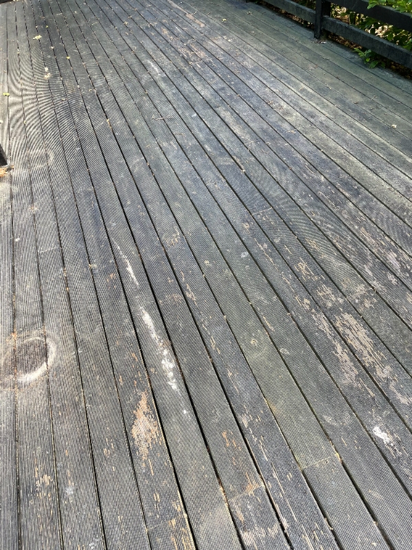 Rengøring og behandling af terrasse Thorsager/Rønde