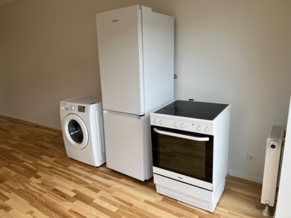 3 hvidevarer skal køres fra A-B