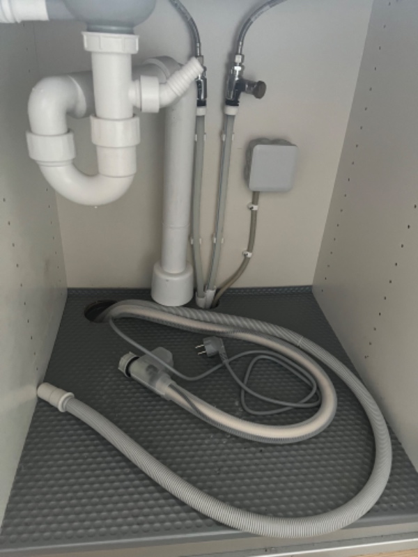 Tilslutning af opvaskemaskine