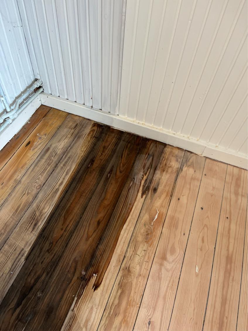 Skifte gulv i bruseniche