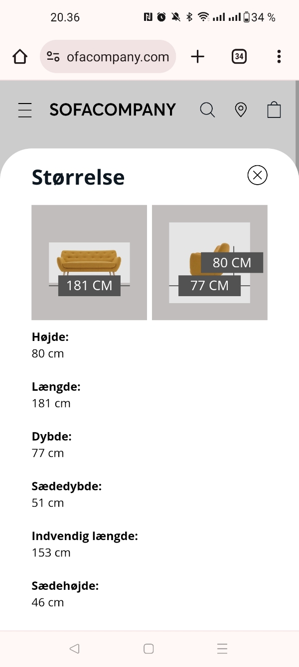 Afhente og køre sofa