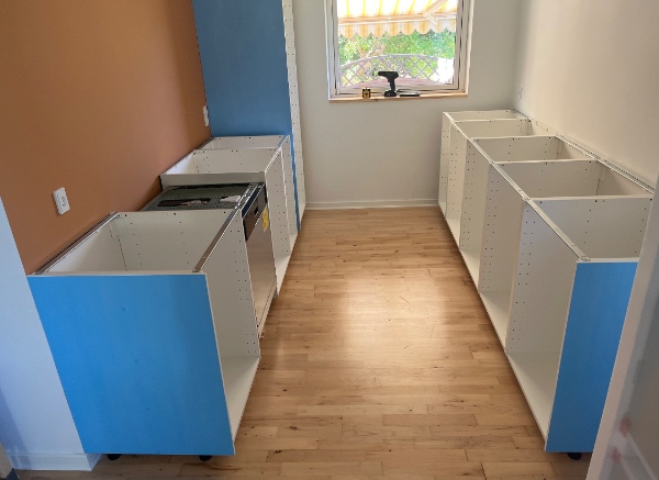 Bordplade opmåling og montage.