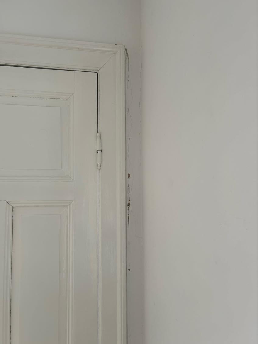 Maleopgave vægge, loft og paneler i to rum ca. 20 kvm per rum.