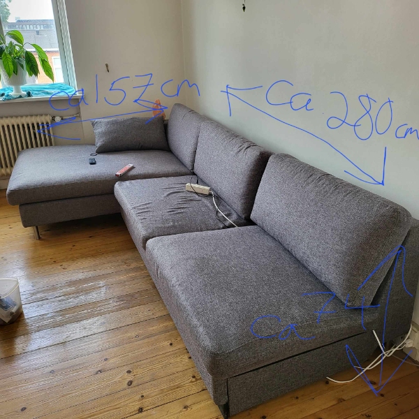 Afhentning af sofa