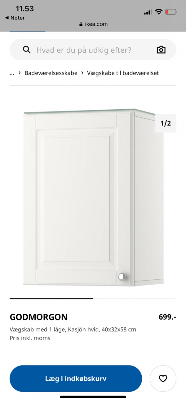 2 badeværelse skabe, 1 væg reol og spejl med ophæng