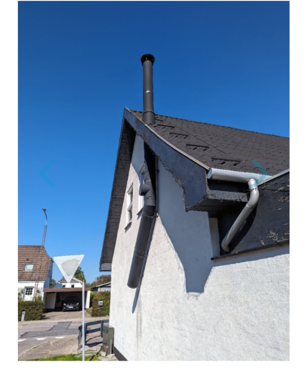 Fjerneste af skorsten og sæt tagplade på