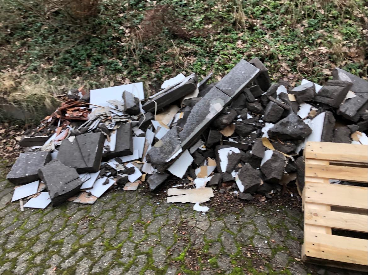 Oprydning af renoverings affald