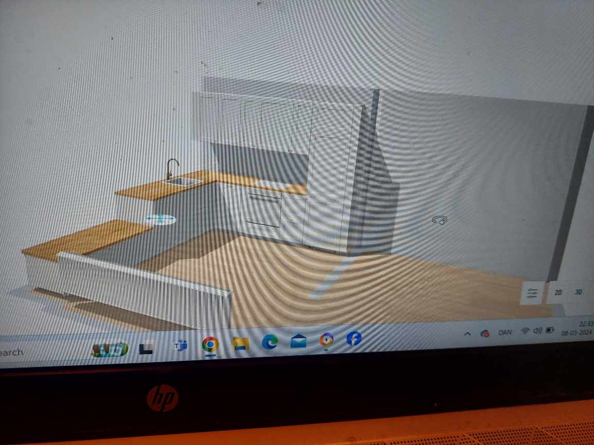 Montering af ikea køkken . Skabene er samlet så der skal kun sættes op og skæres ud til bordplade, vask og induktionsplade.