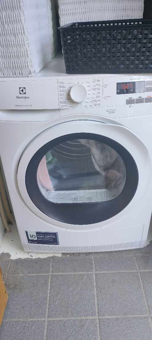 At flytte tørretumbler fra entreen nede op i badeværelset og det er 14 trin