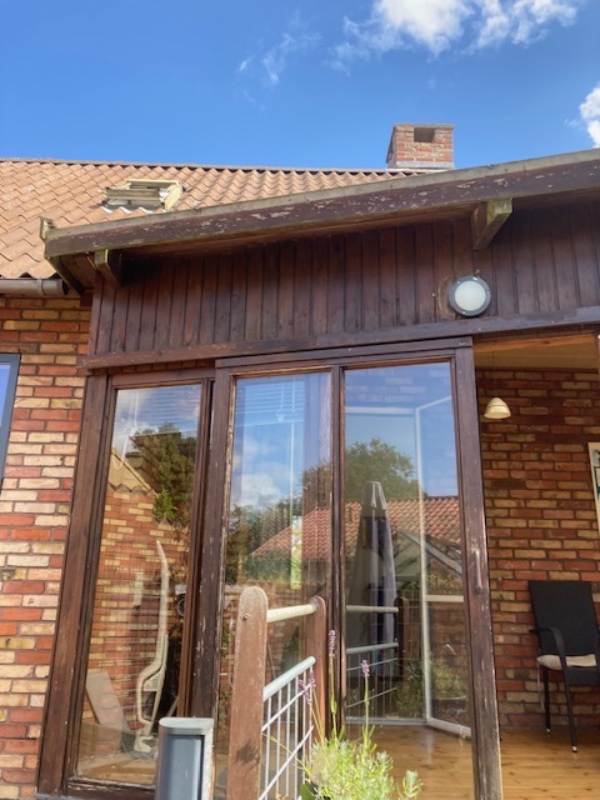 Reparation af udhæng på udestue