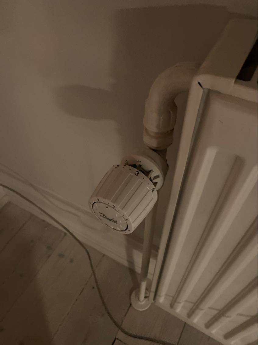 Vendt en radiator termostat