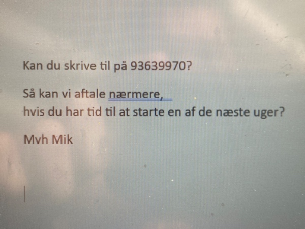 Pexrør fræses ind i væg