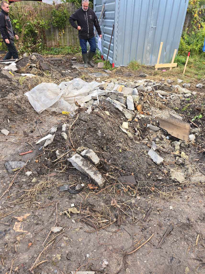 Afhentning af nedrivnings affald