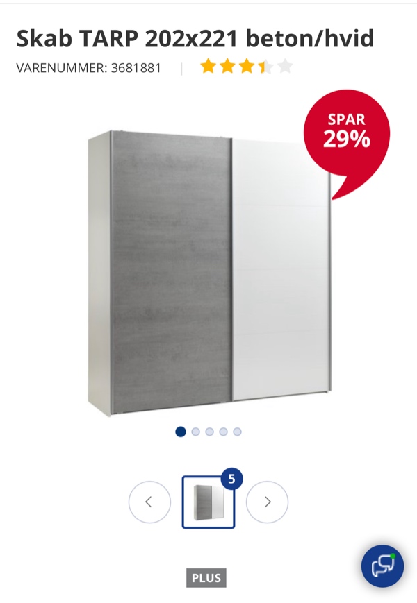 Montering af Tarp garderobeskab