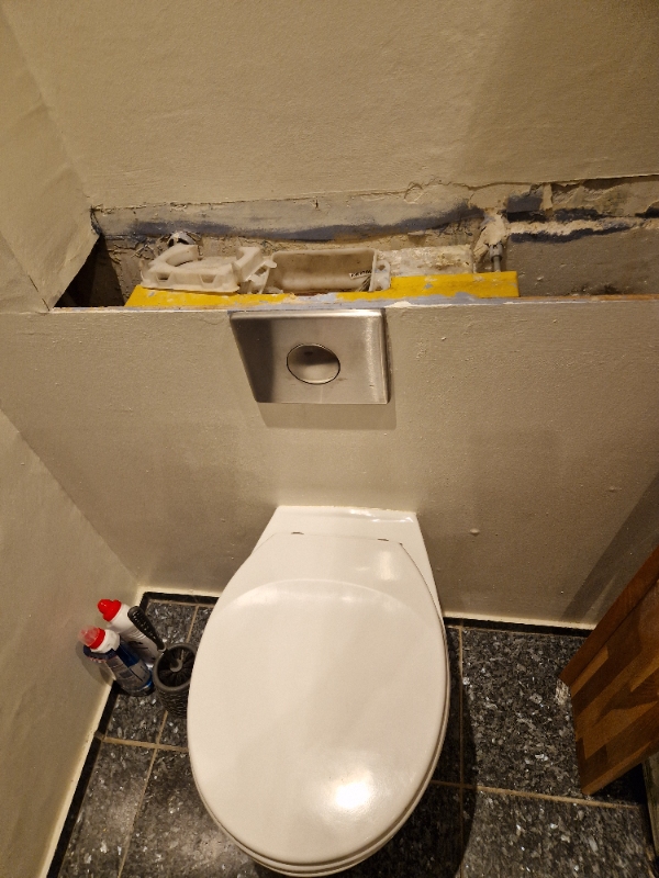 Toilet der løber