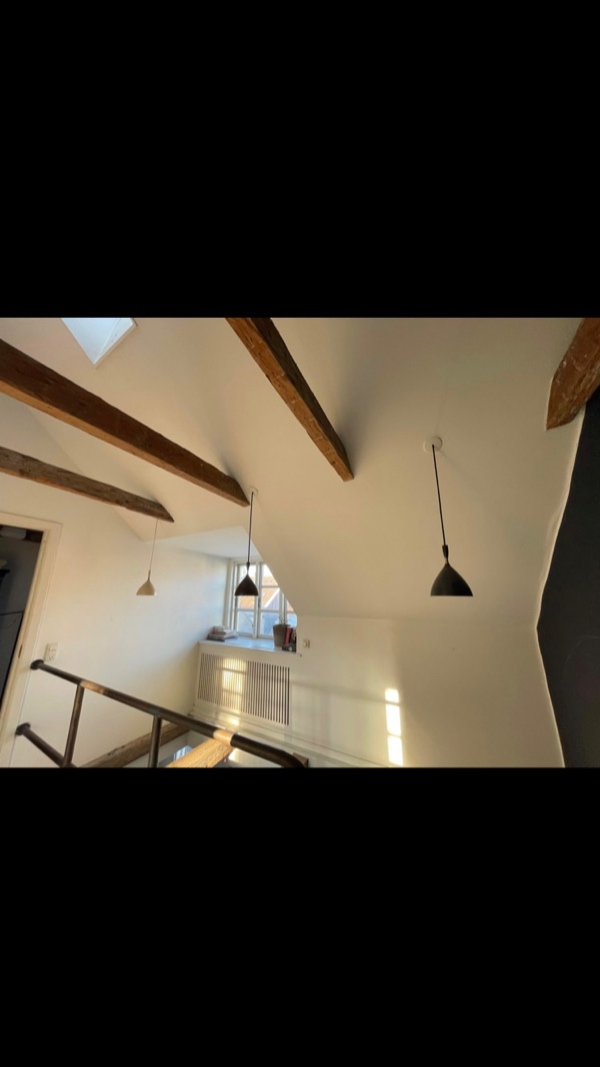 Nedtagning af 5-7 lamper i et byhus, kræver stige