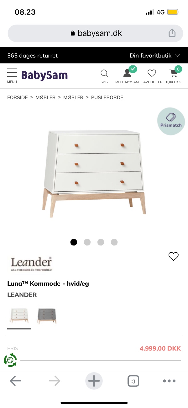 Samlet en puslekommode