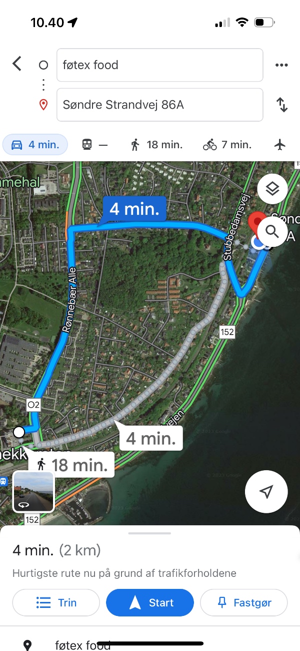 Kort transport af 2 oliventræer