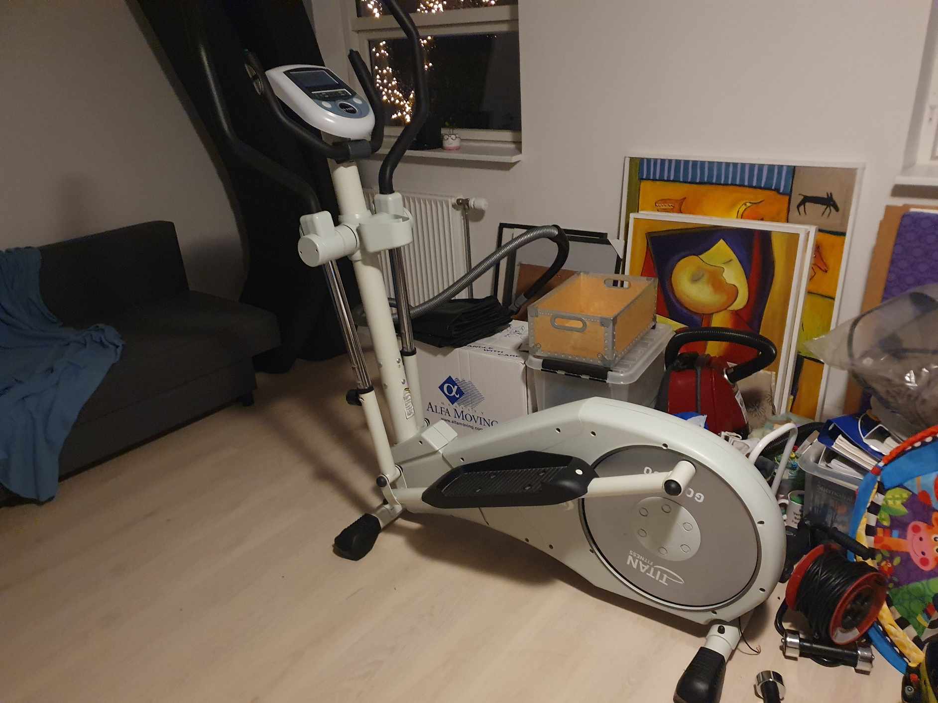 Afhentning af cross-fit maskine til genbrugspladsenå