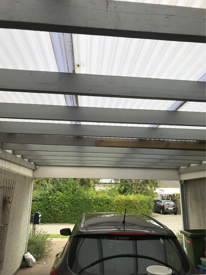 Nyt tag til vores carport
