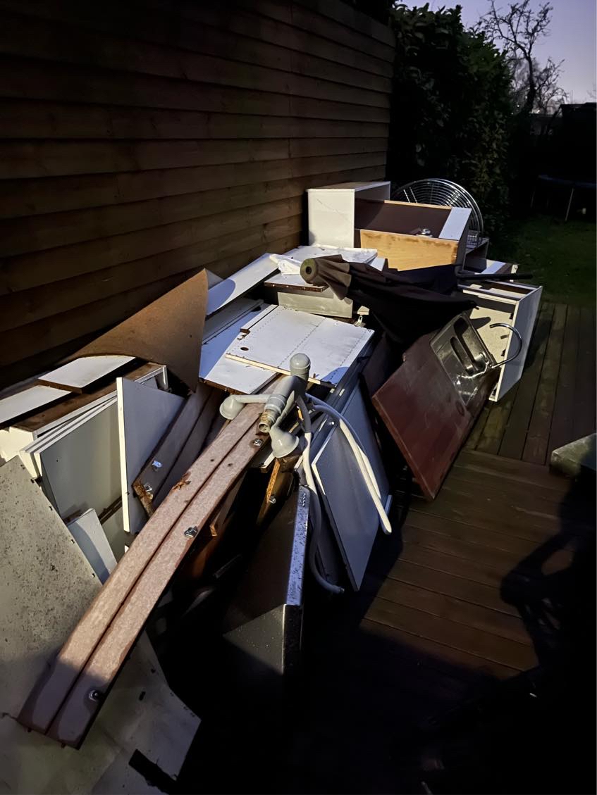 afhentning af køkken