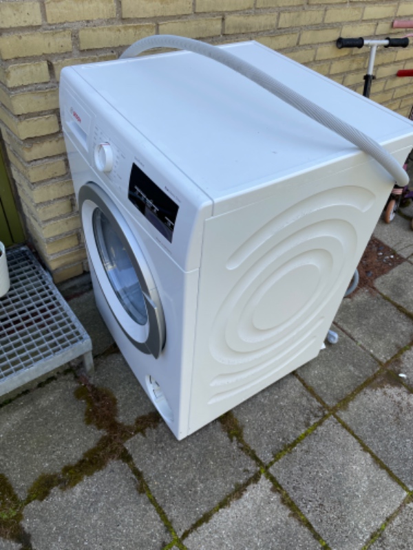 Transport af vaskemaskine til genbrug