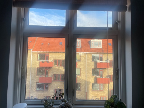 Vinduespudsning 2. sal