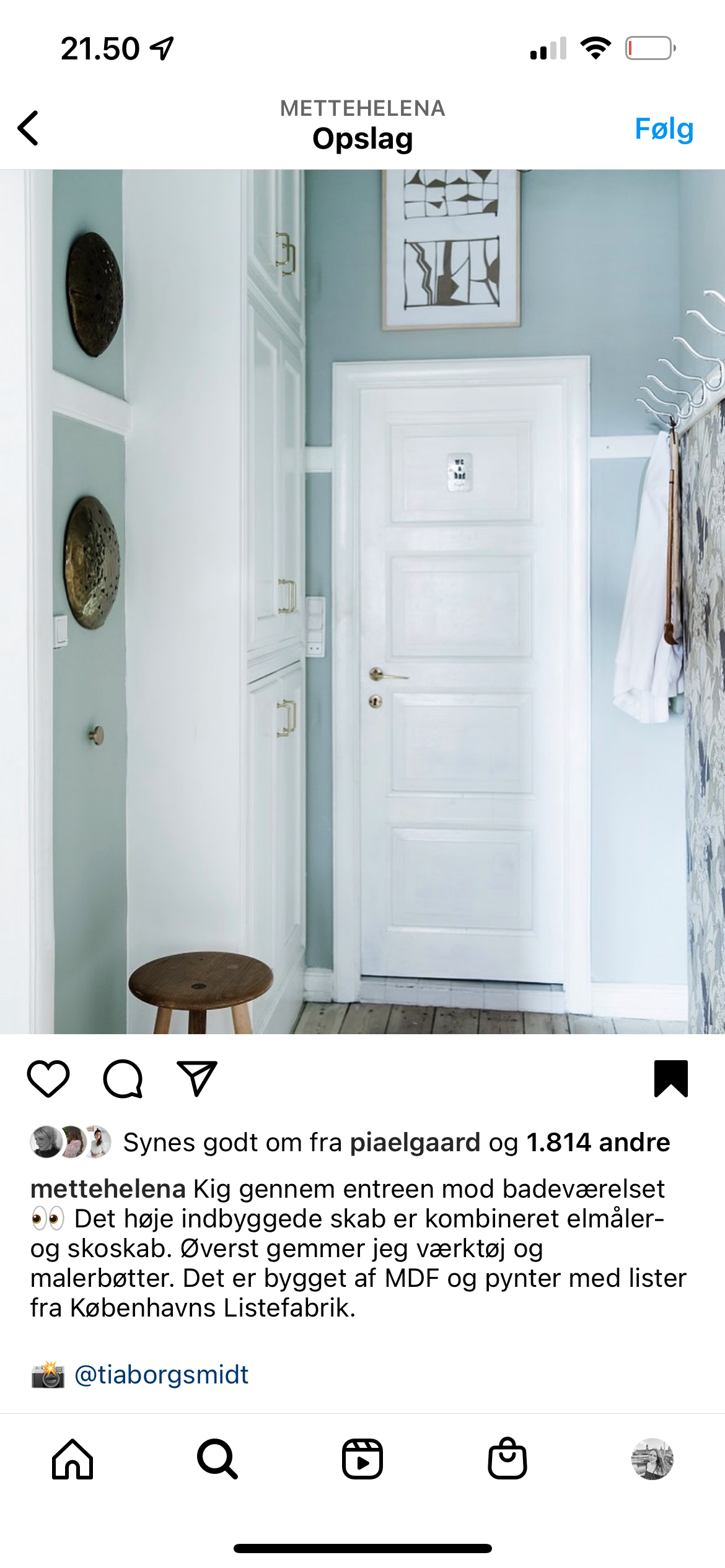 Opsætning af panel i gang