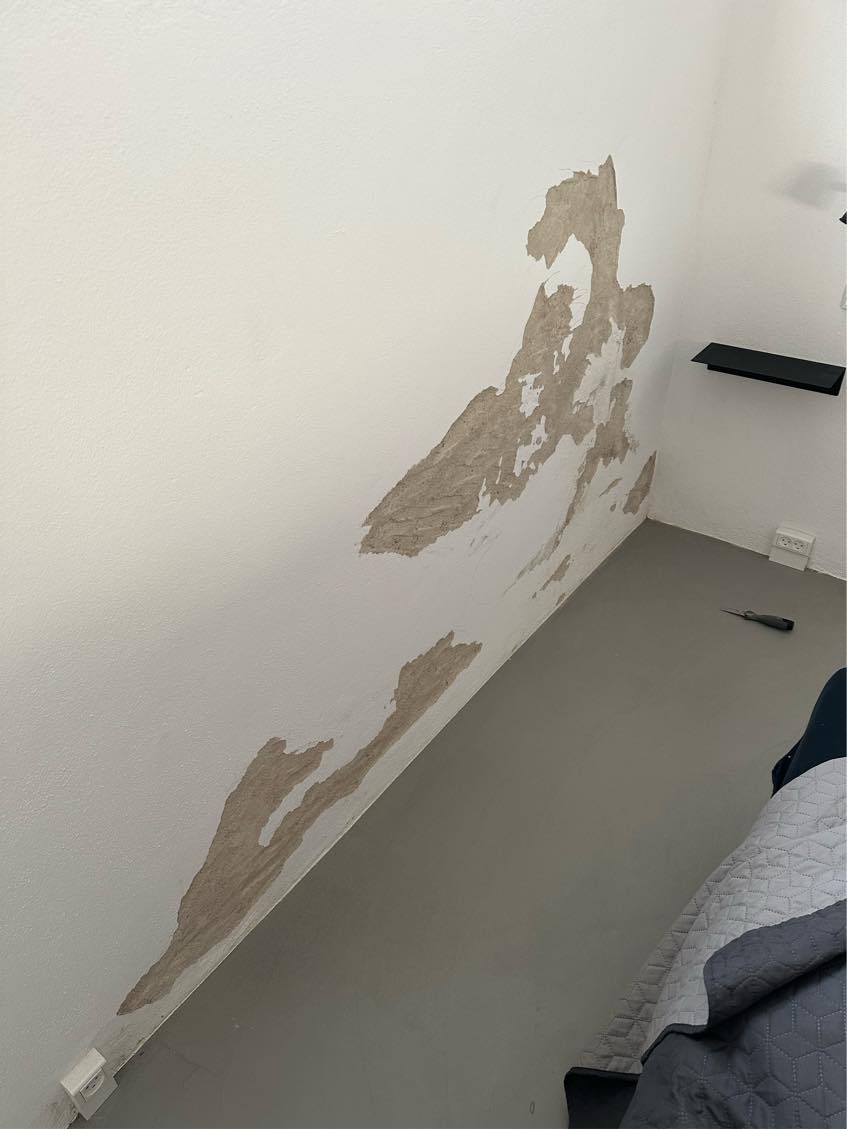 Pudsning af kældervæg