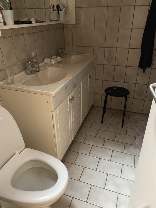 vvs afmontering badeværelse og efterfølgende montering