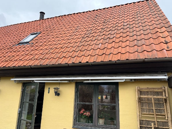 Nedtage og bortskaffe markise