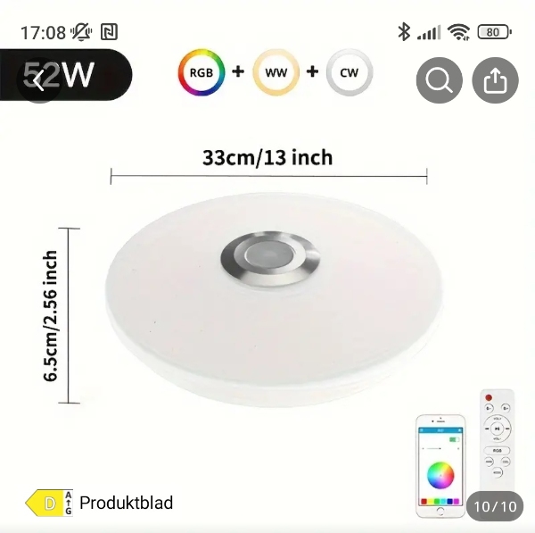 Opsætning af loftlampe