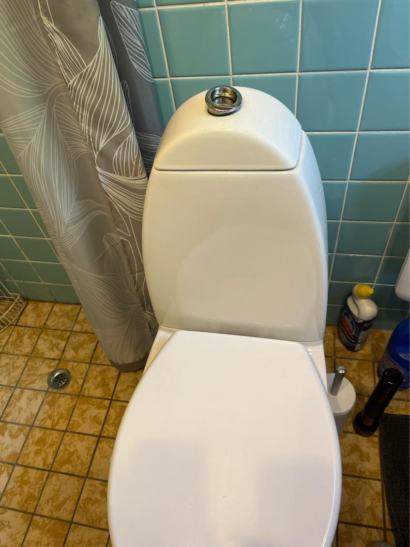 Toilet der løber