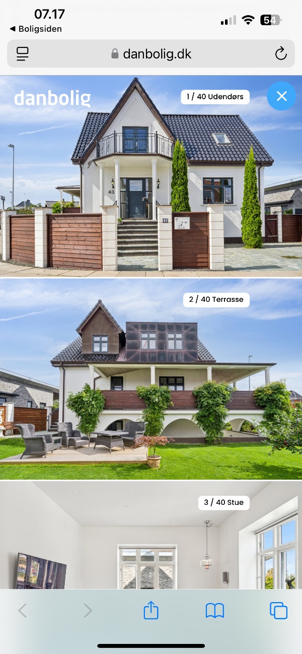 Maling af facade hus