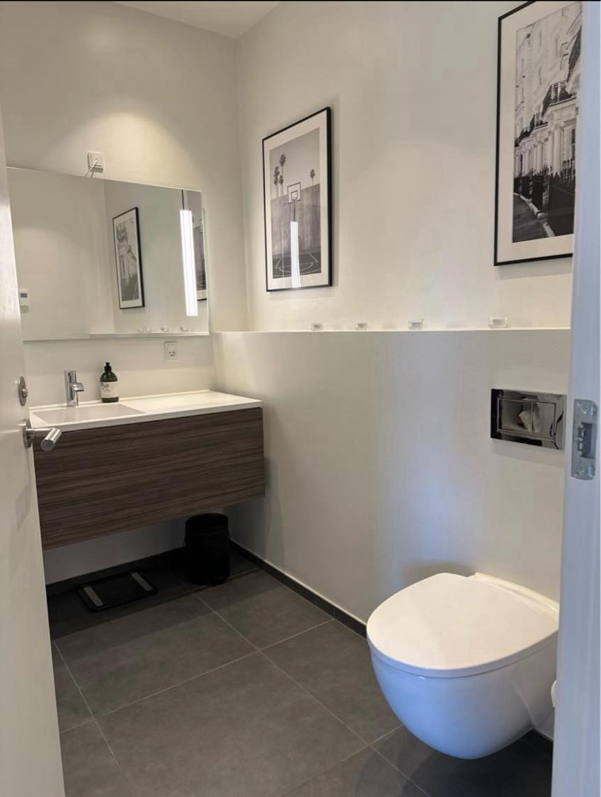 Rengøring af badeværelse + gæstetoilet