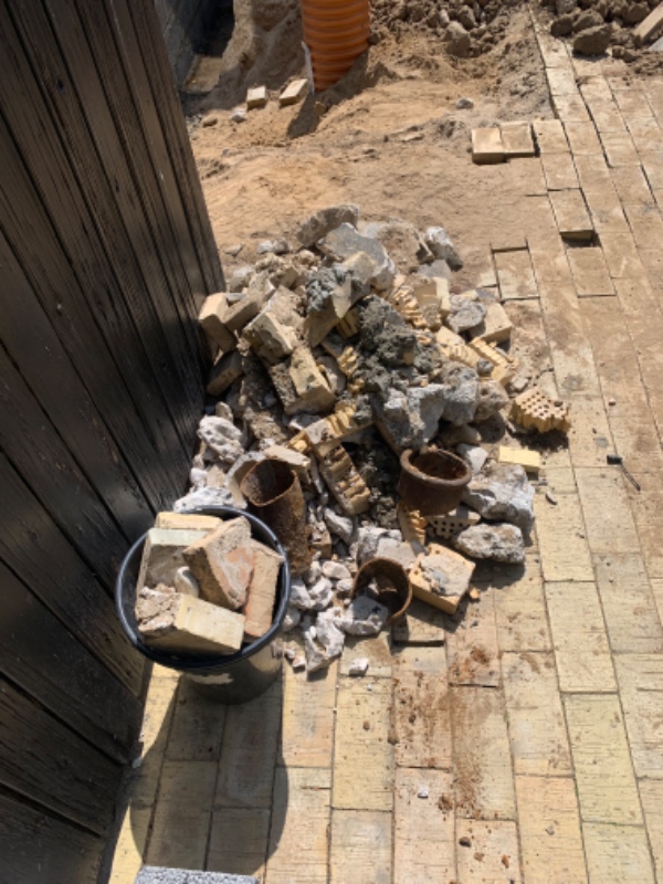 Afhentning af byggeaffald