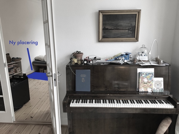 Flytte klaver fra et rum til et andet