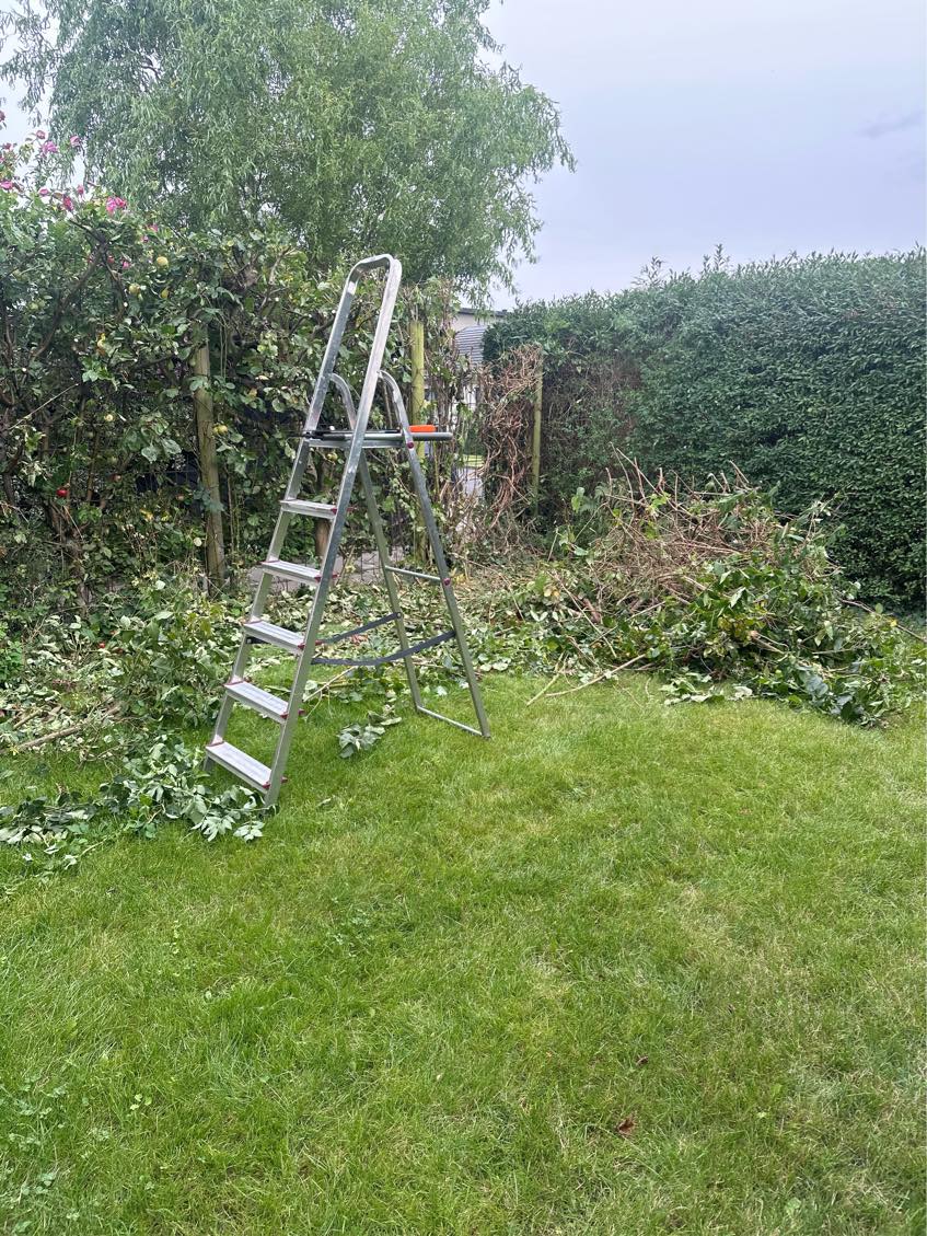 Fjerne haveaffald og køre det væk