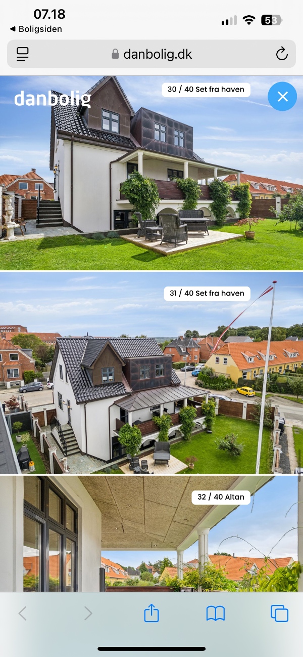 Maling af facade hus