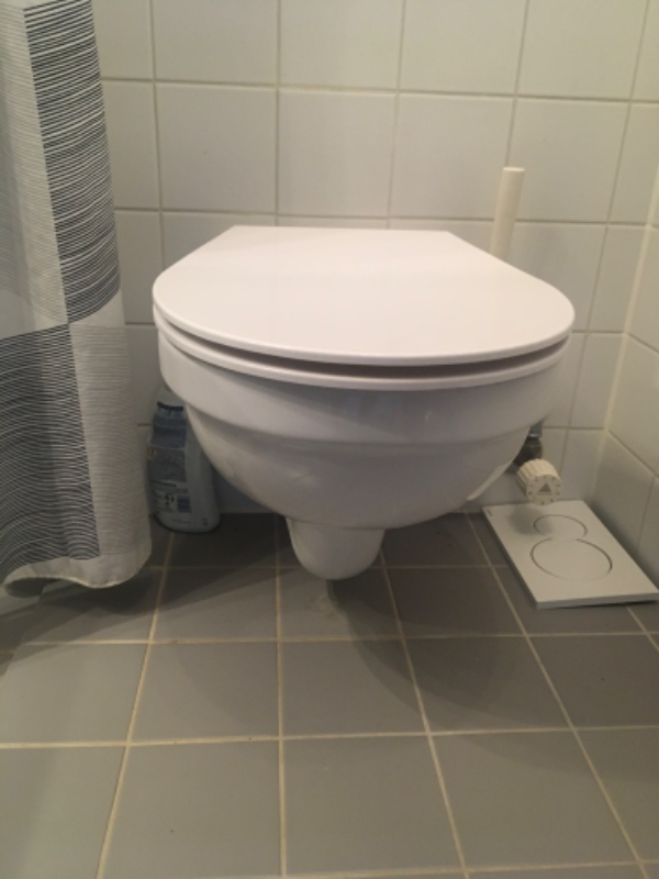 Toiletudskiftning med nyt