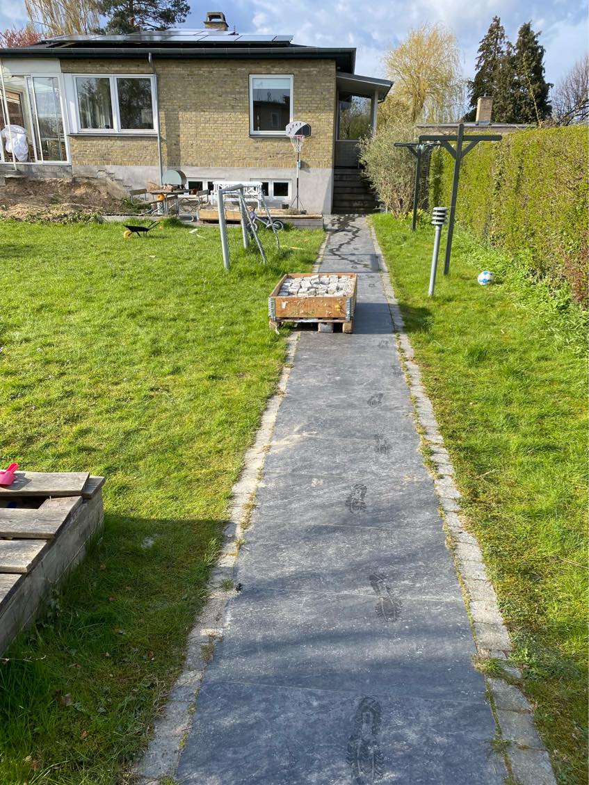 Anlægge fliser på terrasse