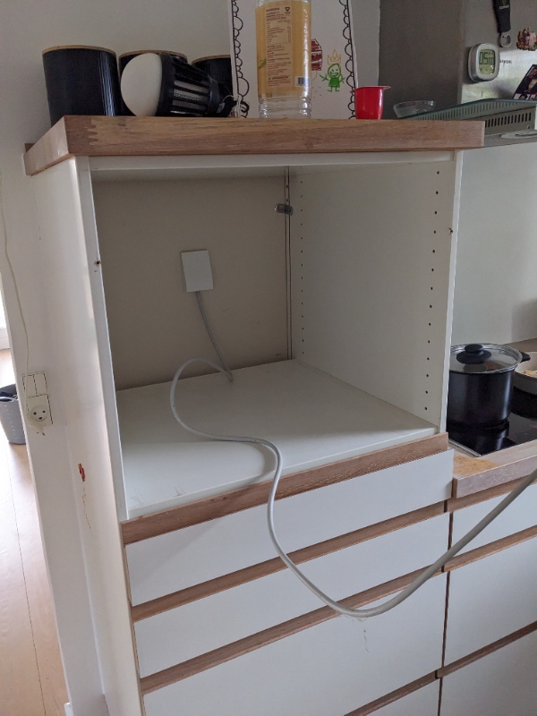 afslutning og inslutning of el-kombiovn.