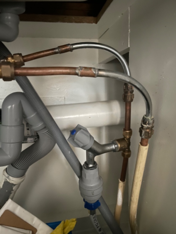 Tilslutning af opvaskemaskine