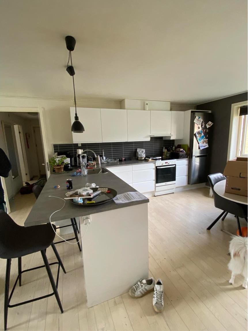 Male stue/køkken alrum