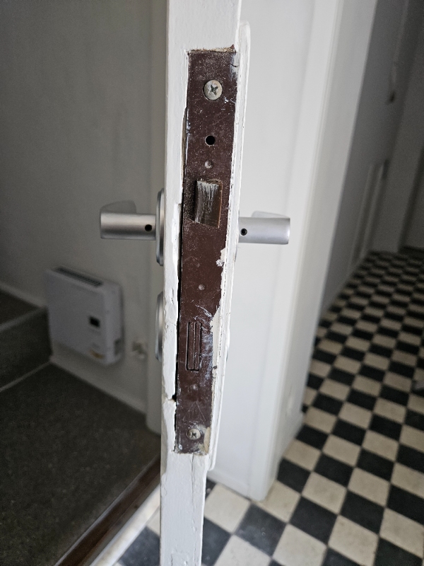 Skiftet en lås på mit badeværelse