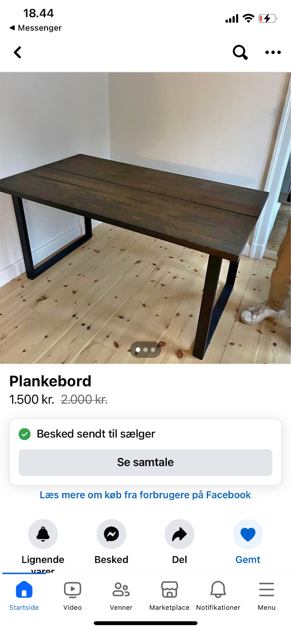 Hjælp til at hente spisebord