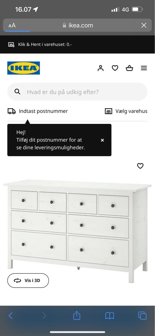 Jeg skal have bygget en kommode og en børneseng
