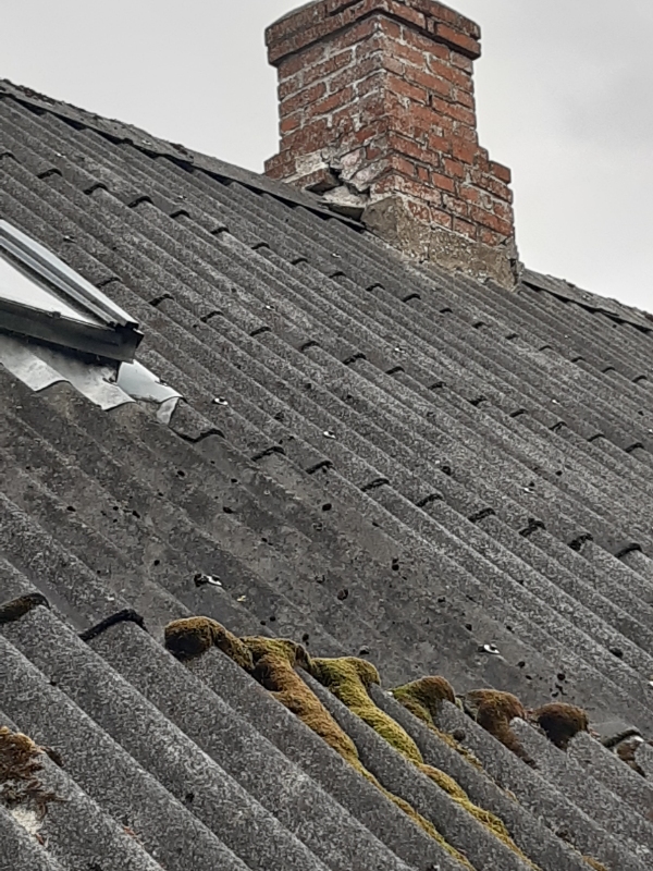 Nedrivning af ubrugt skorsten